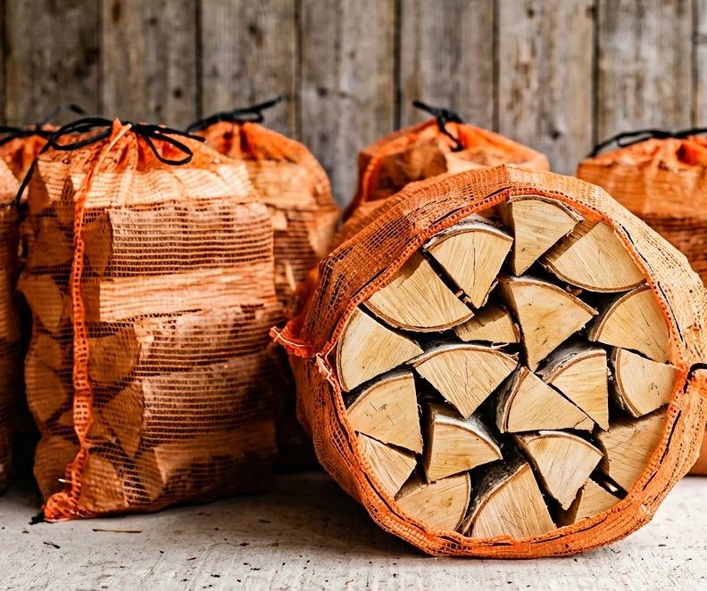 Берёзовые дрова в сетках 40 л — фото 2